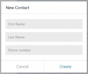 add new contact