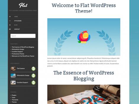 theme wordpress flat responsive