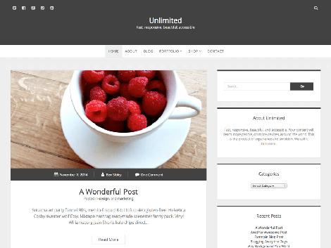 theme wordpress unlimited responsive free