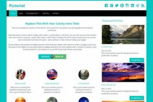 Theme WordPress Pictorial Free