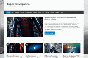 Expound free wp theme responsive download gratis terbaik majalah
