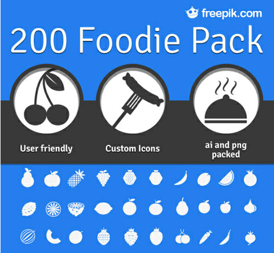 foodie pack ikon free download 