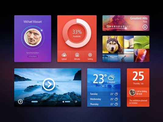 free ui kit centerklik web desain