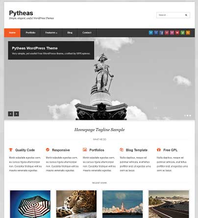 Theme WordPress Pytheas Responsive Free