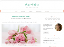 template wordpress free sugar-and-spice-free wedding wordpress theme