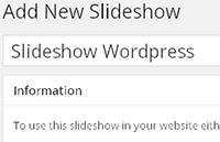Tutorial wordpress add new slideshow