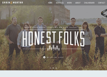 web desain terbaik wordpress grainandmortar