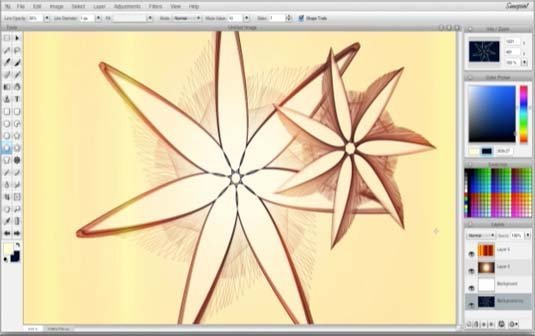 Sumopaint software editor photo