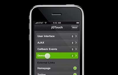 jqtouch framework mobile