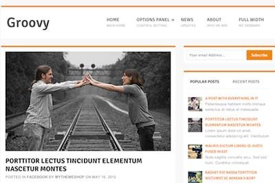 Groovy theme responsive free wordpress