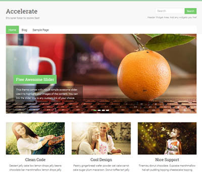 Theme WordPress Accelerate Responsive Free