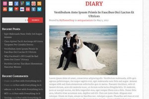 diary theme wordpress responsive