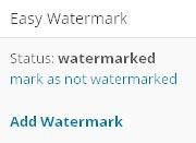 easy watermark WordPress manual