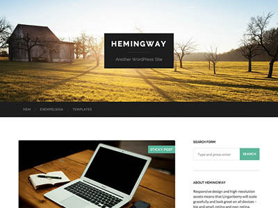 Theme WordPress Hemingway Responsive Free