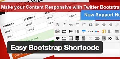 easy-bootstrap plugin shortcode WordPress