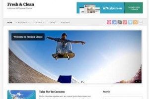 free themes wordpress fresh clean blogger