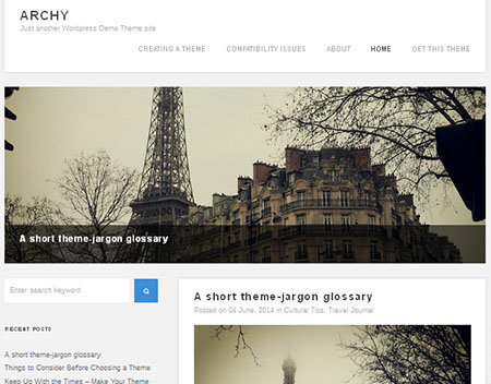 Theme WordPress Archy Responsive Free
