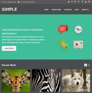Theme Wordpress Simple Dark Responsive Free