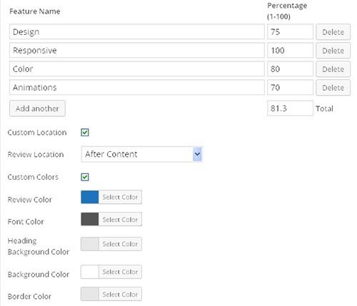 membuat website review wp review settings