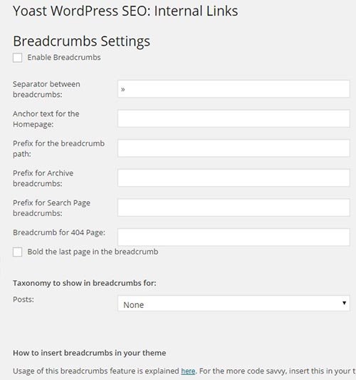 breadcrumbs seo yoast