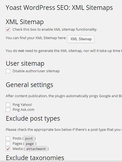 xml sitemap