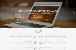 theme wordpress accesspress parallax responsive gratis