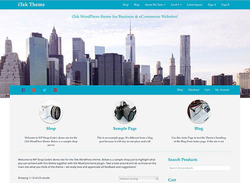 itek bootstrap theme free