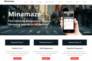 minamize theme wordpress responsive free