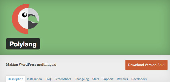 Polylang plugin multibahasa WordPress