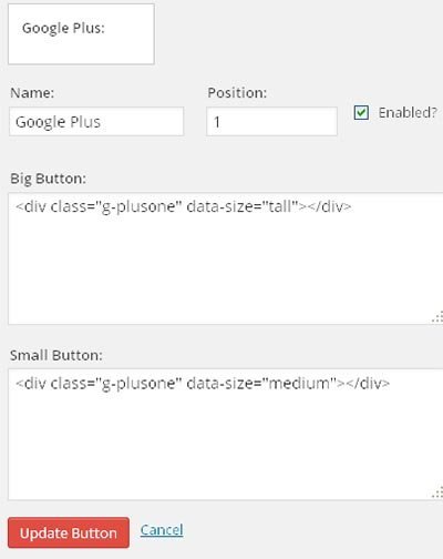 add google plus sharebar