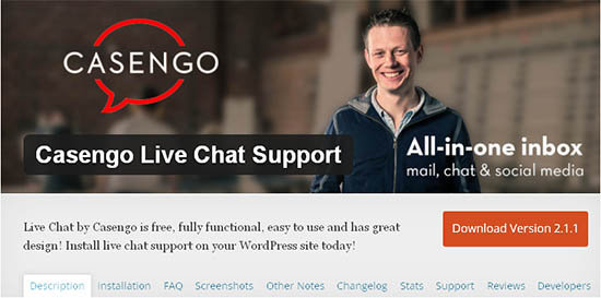 casengo live chat support