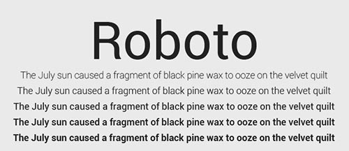 font roboto