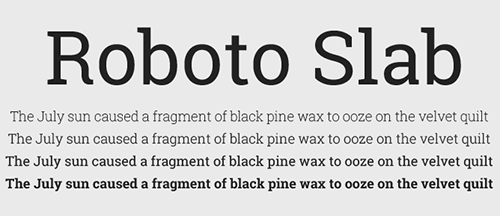 webfont google font roboto slab