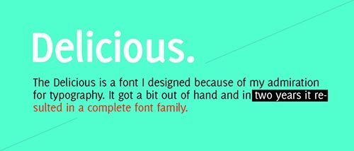 webfonts google delicious