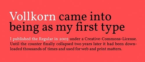 webfonts google volkorn