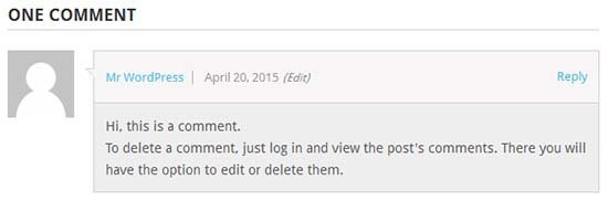 komentar wordpress