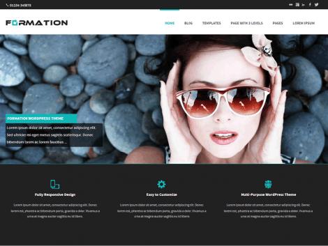 theme wordpress responsive formations