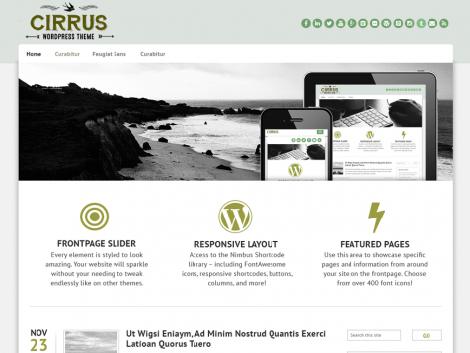 theme wordpress cirrus responsive gratis