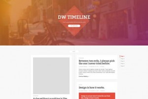 theme wordpress dw timeline free