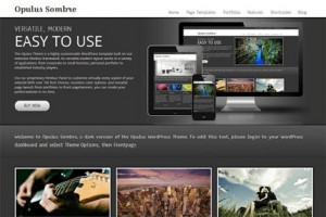 theme wordpress opulusu sombre responsive free