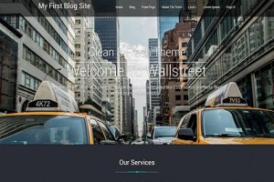 Theme wordpress Wallstreet responsive free
