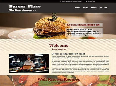 Theme WordPress Burger Responsive Free