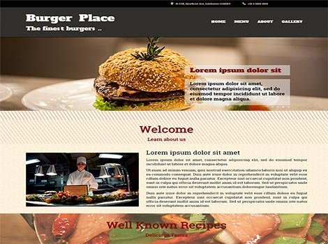 burger responsive free