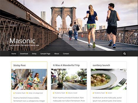 theme wordpress masonic free