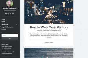 theme wordpress author blogger free