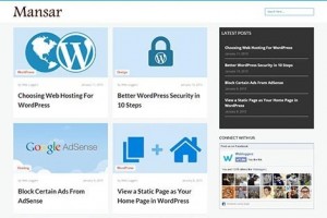theme wordpress mansar free blog