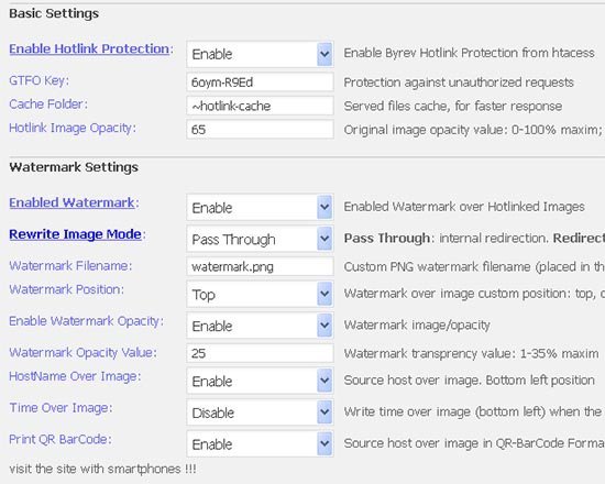 pengaturan ByREV WP-PICShield Plugin HotLinking WordPress
