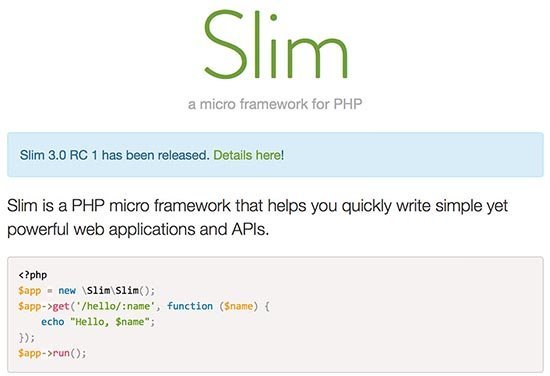 slim framework terbaik