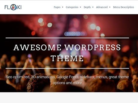theme wordpress floki responsive free