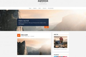 theme wordpress azeria responsive free